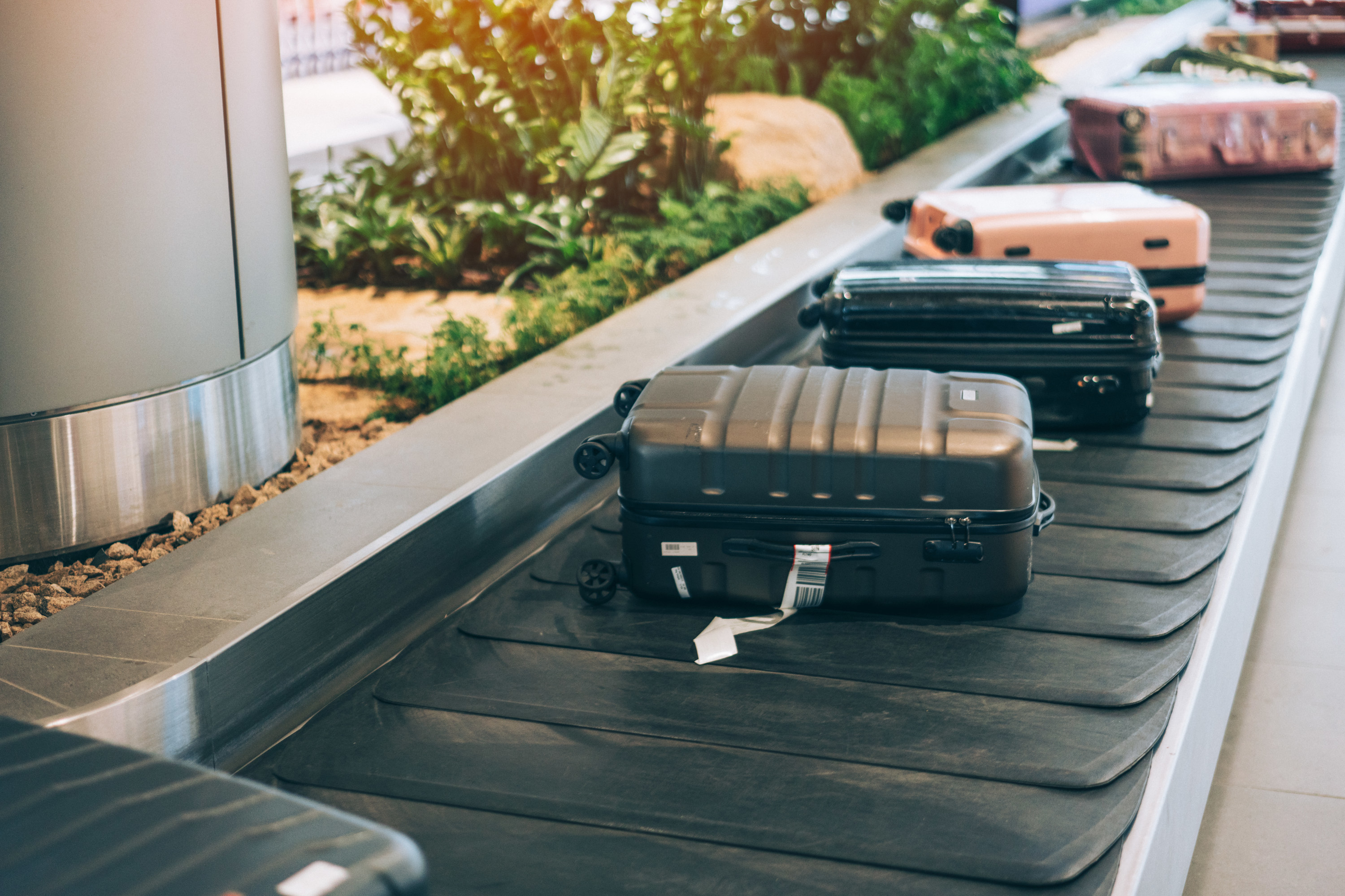 Bags in baggage claim