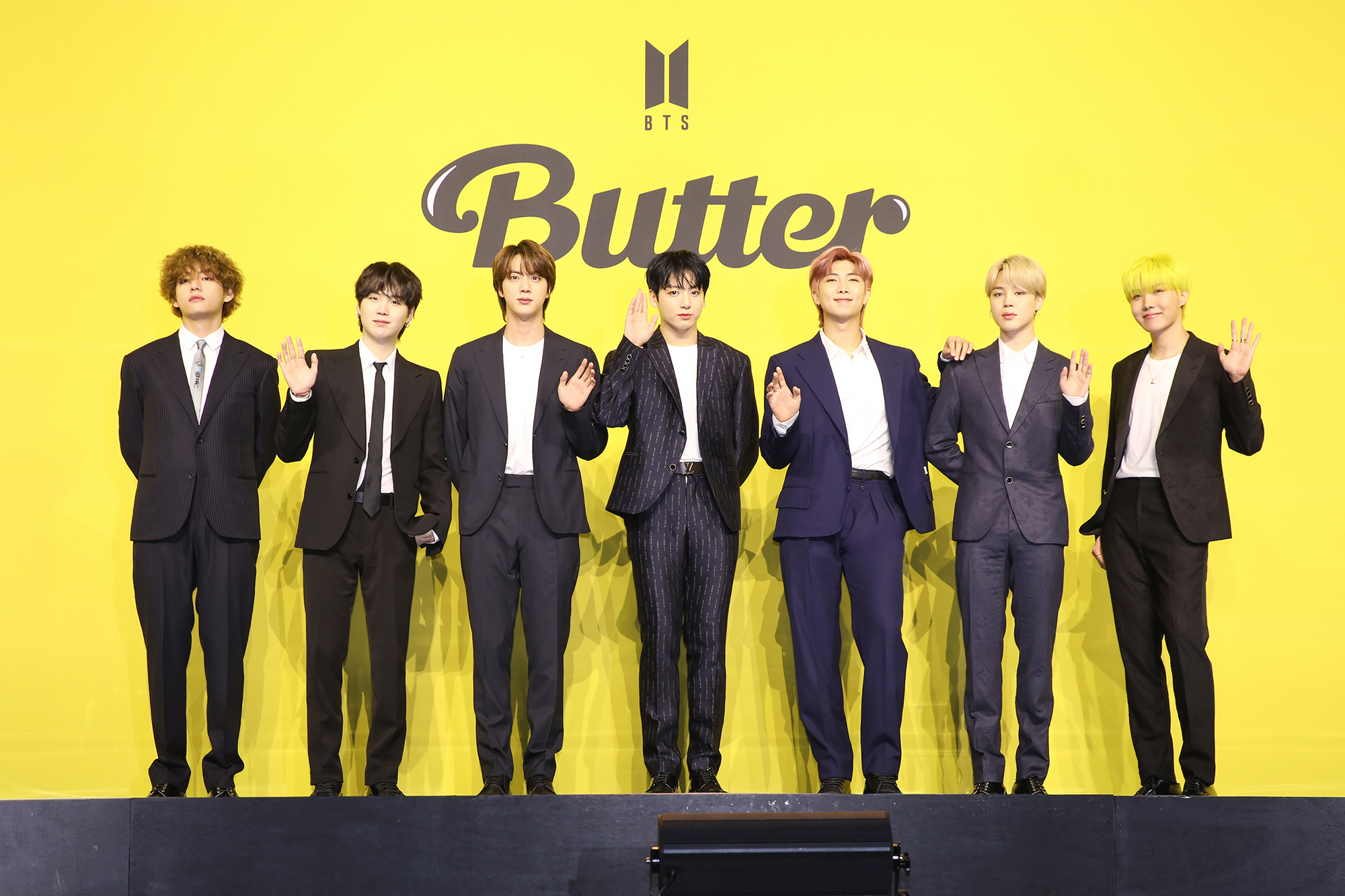 BTS suit up for smooth 'Butter' performance on Stephen Colbert's