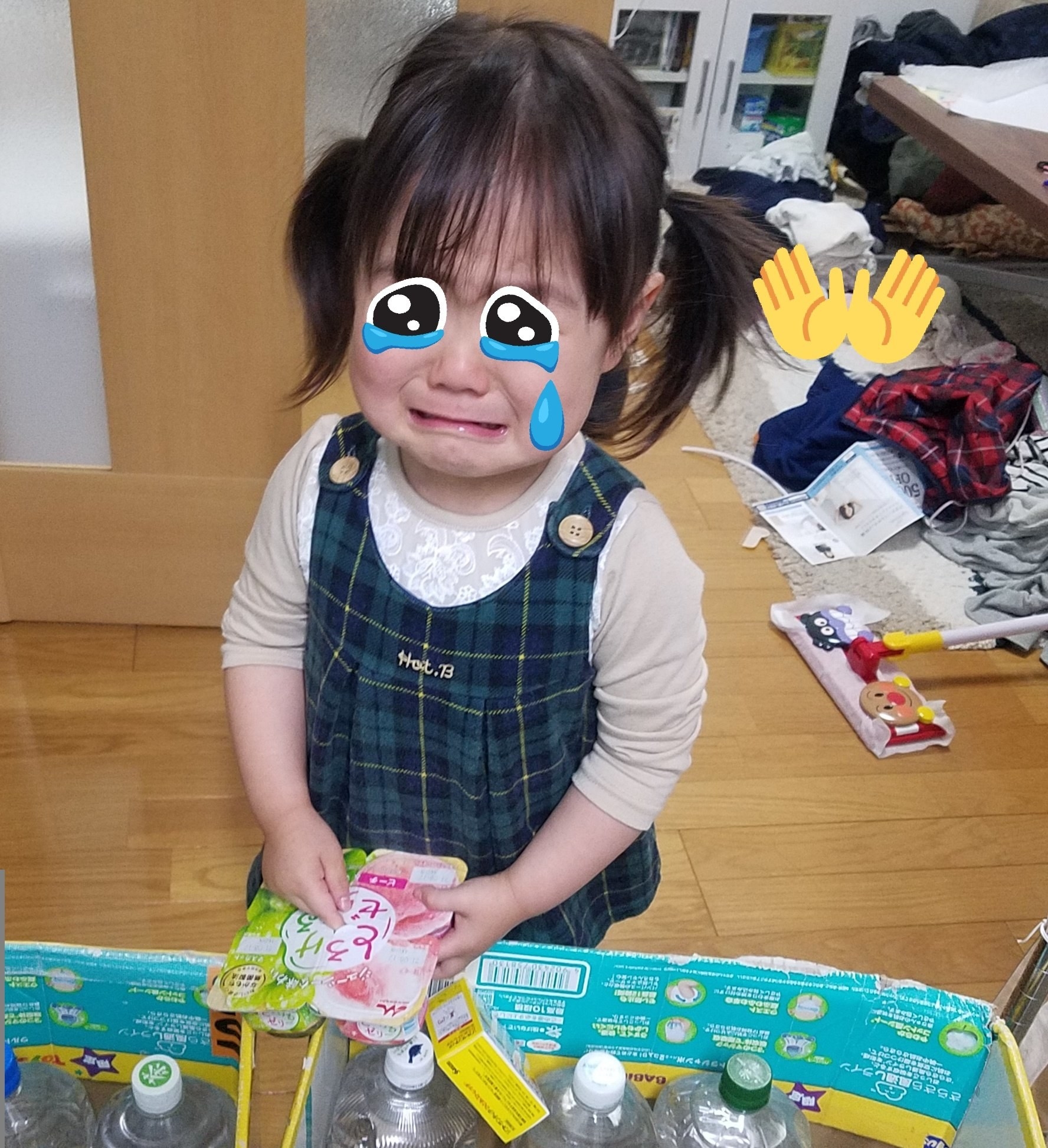 この世の終わりみたいな顔をする2歳児 その理由に 笑ってしまった