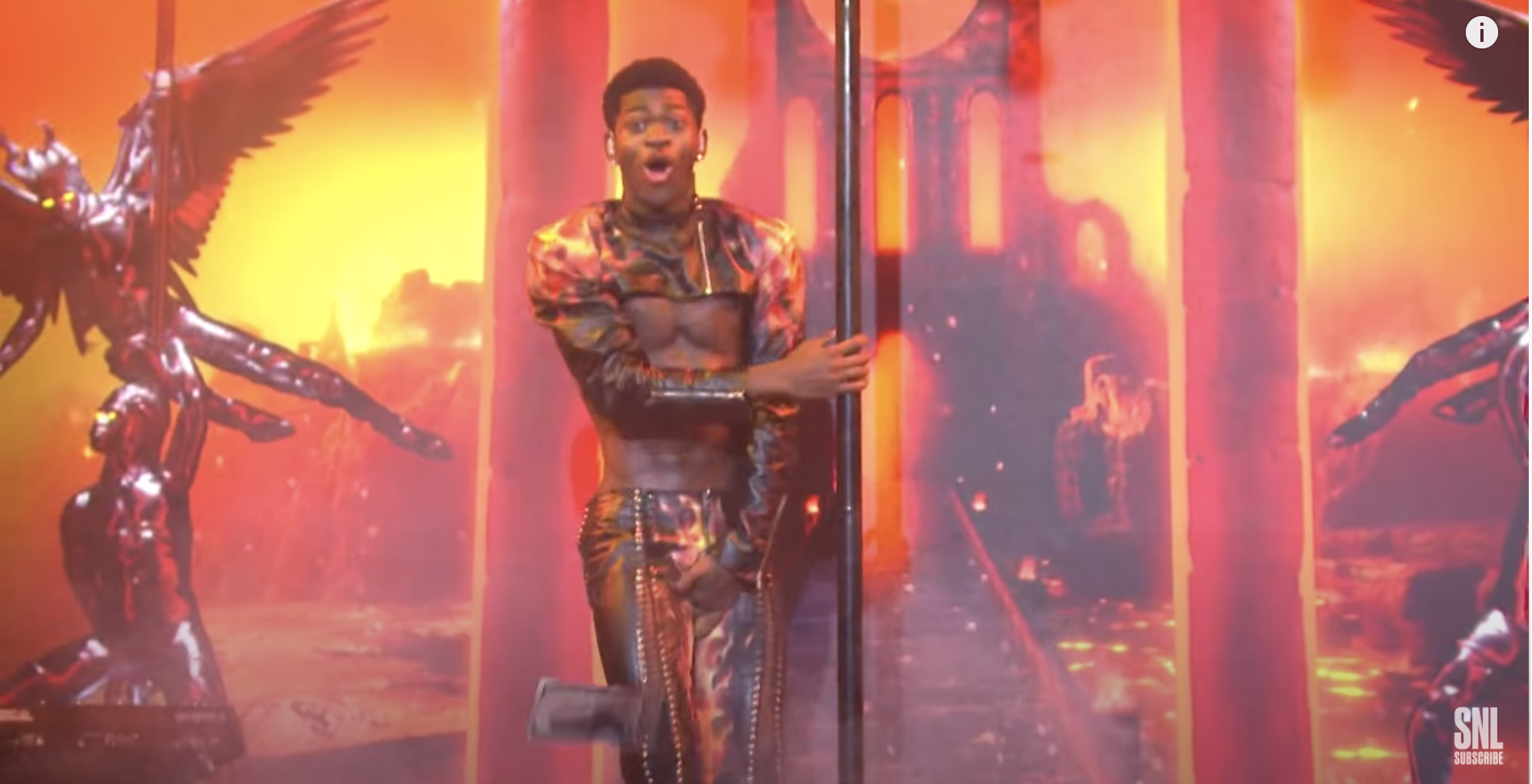 Lil Nas X SNL Wardrobe Malfunction