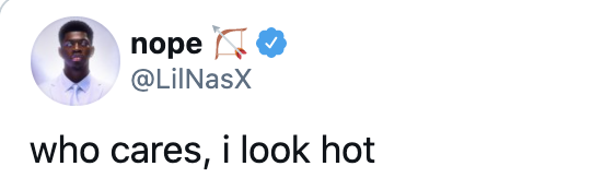 "who cares, i look hot"