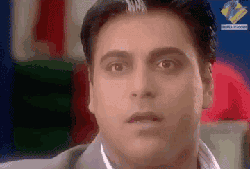 a ridiculously dramatic scene from Kasamh Se, with lots of zoom-ins and flashes 