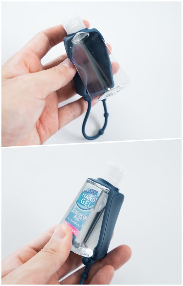 何個も欲しいな ダイソーの 消毒ジェルホルダー が携帯しやすくて優秀でした