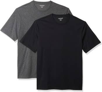 the gray and black t-shirts