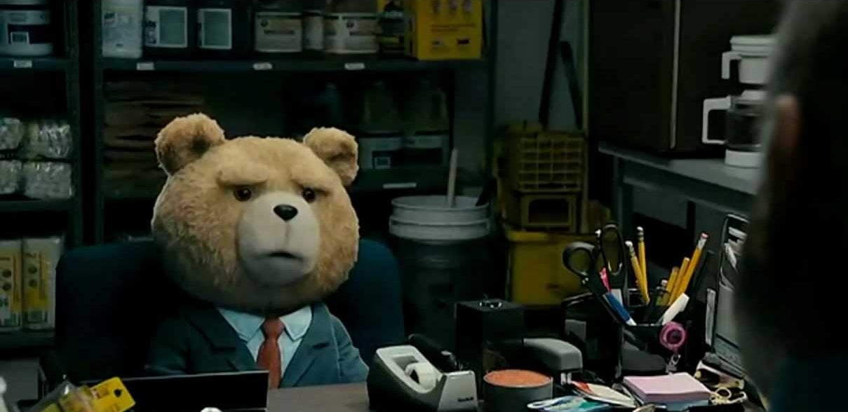 Ted from the movie &quot;Ted&quot; interviewing for a job