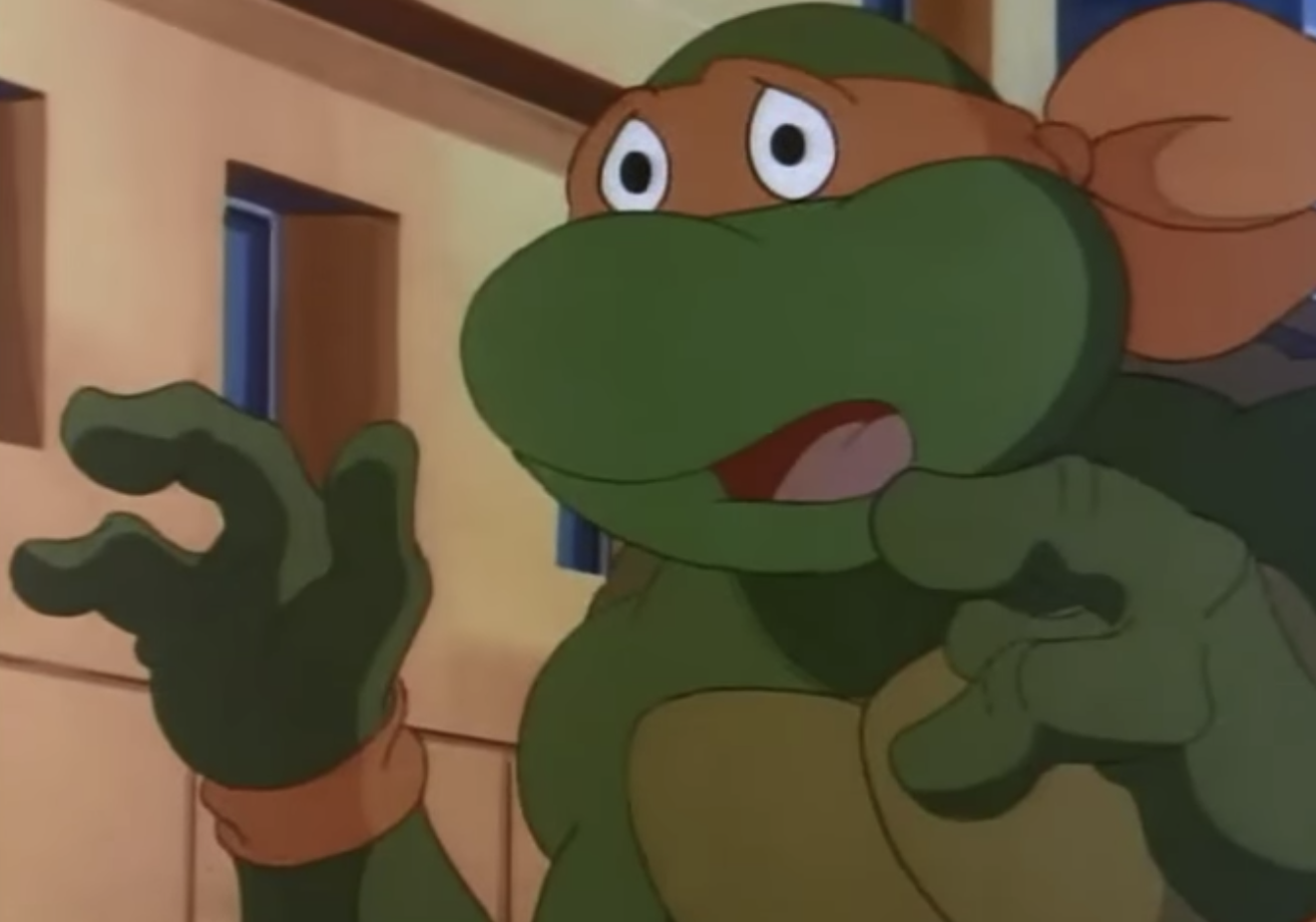 Michaelangelo caught off guard