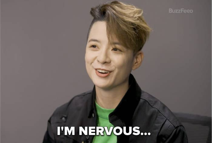 Amber with the caption &quot;I&#x27;m nervous...&quot;