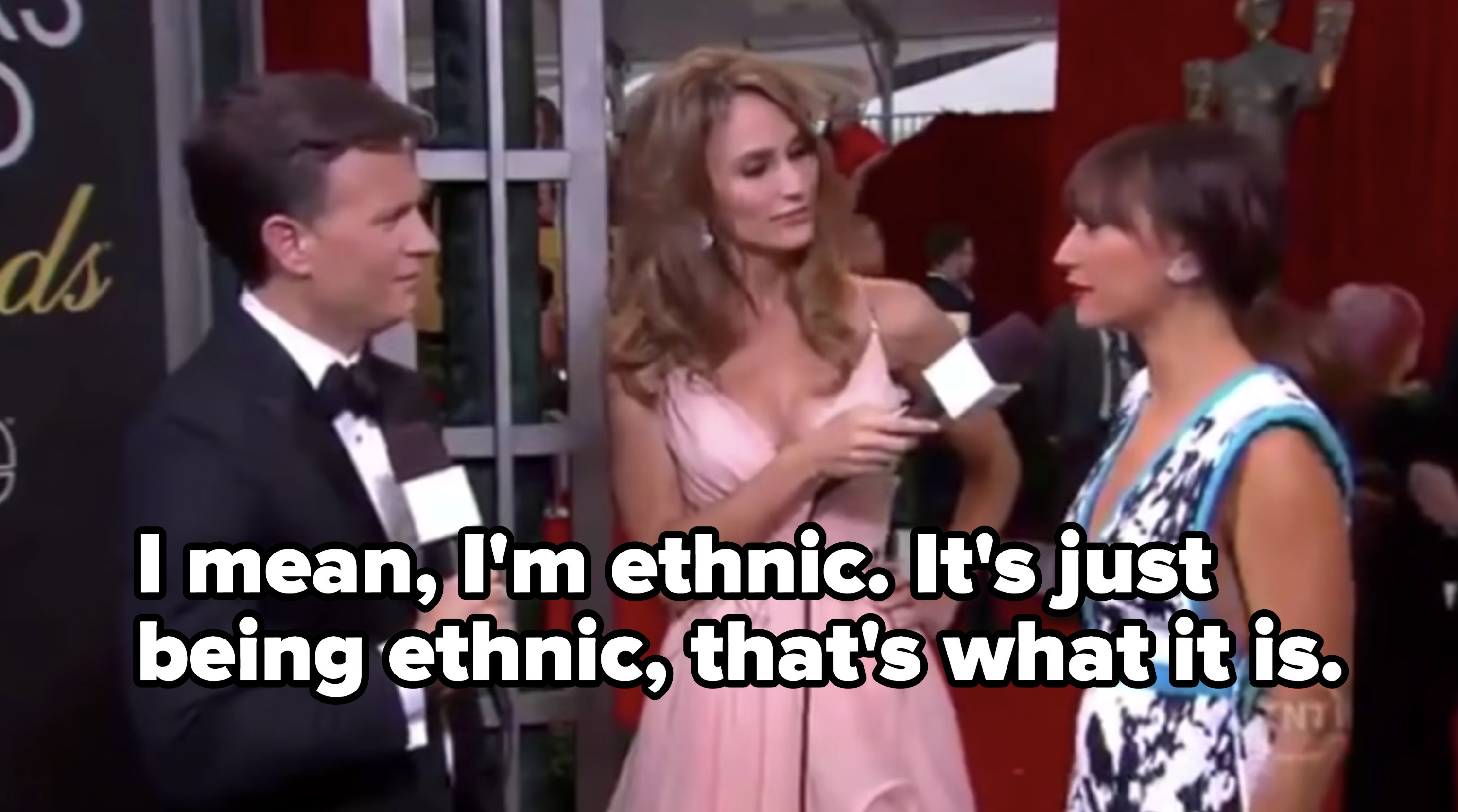 Rashida said &quot;I mean, I&#x27;m ethnic. It&#x27;s just what being ethnic, that&#x27;s what it is&quot;