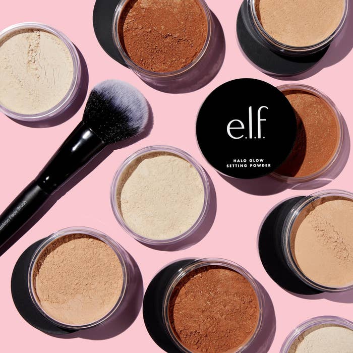 the powder in different shades