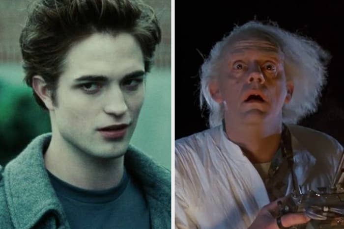 Edward from "Twilight" and Doc from "Back to the Future"