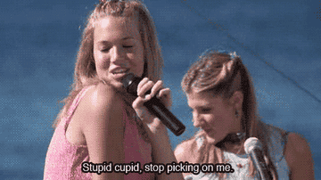 Mandy Moore singing &quot;stupid cupid, stop picking on me&quot; in The Princess Diaries