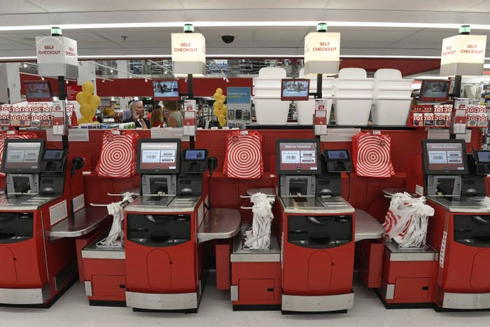 Self-checkout at Target