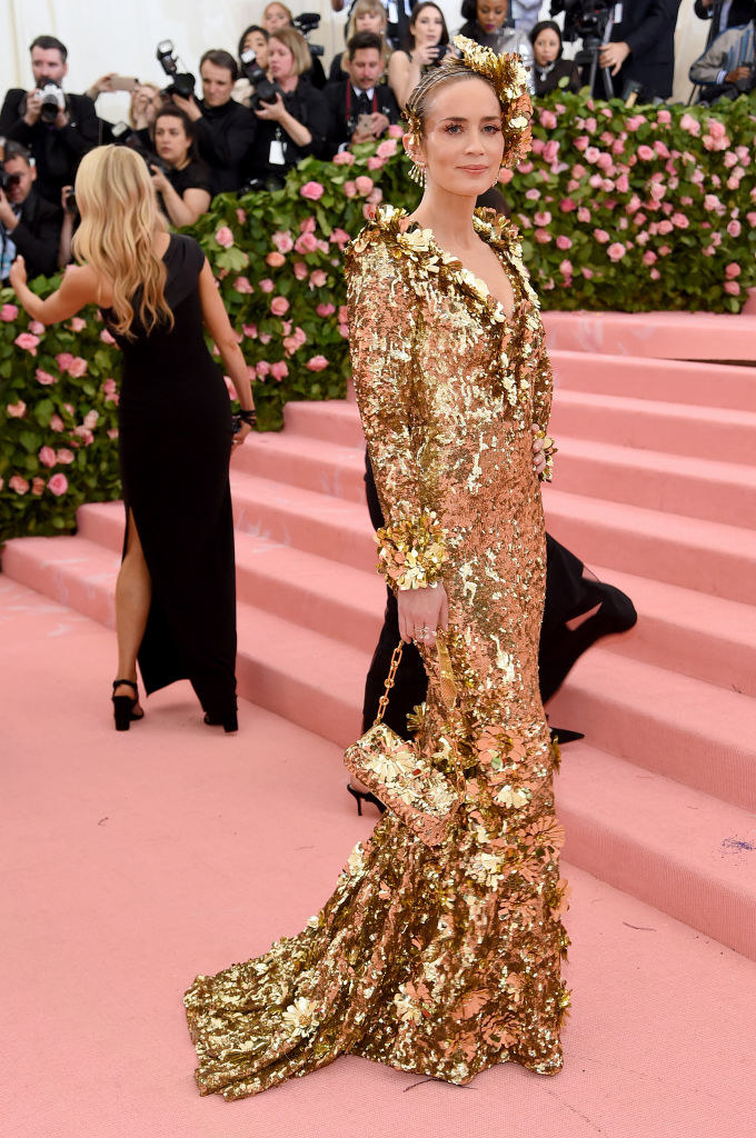 Emily Blunt attends The 2019 Met Gala Celebrating Camp: Notes on Fashion