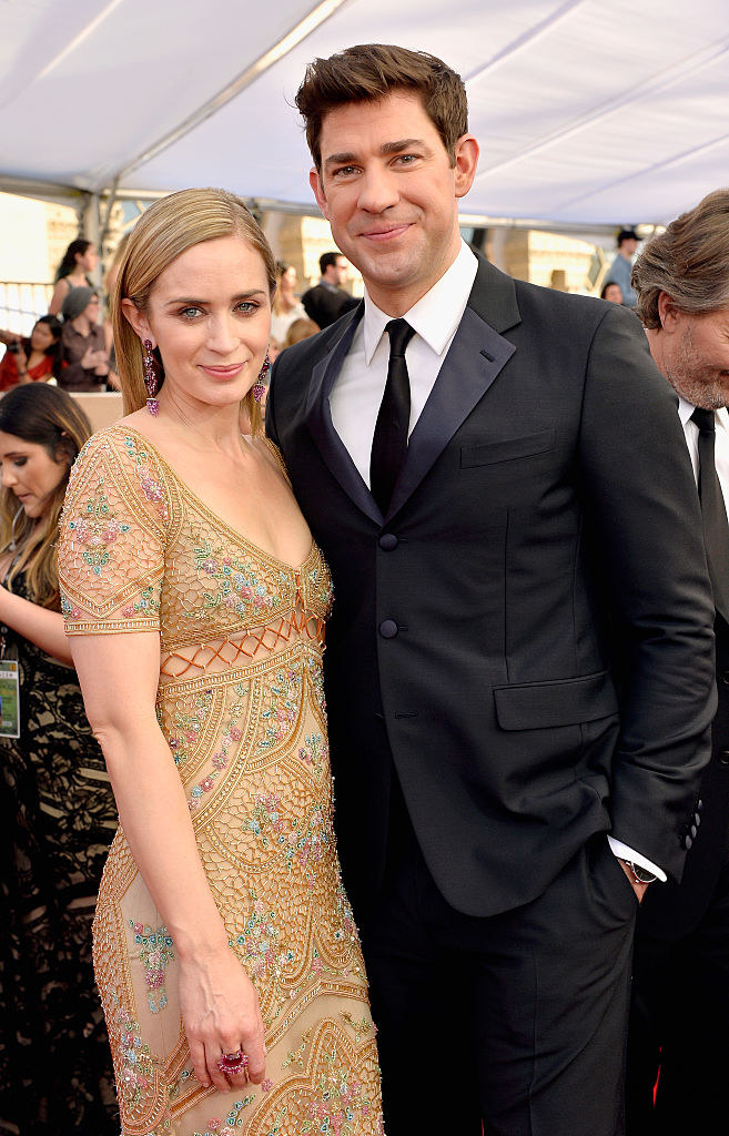 Emily Blunt (L) and John Krasinski attend The 23rd Annual Screen Actors Guild Awards 