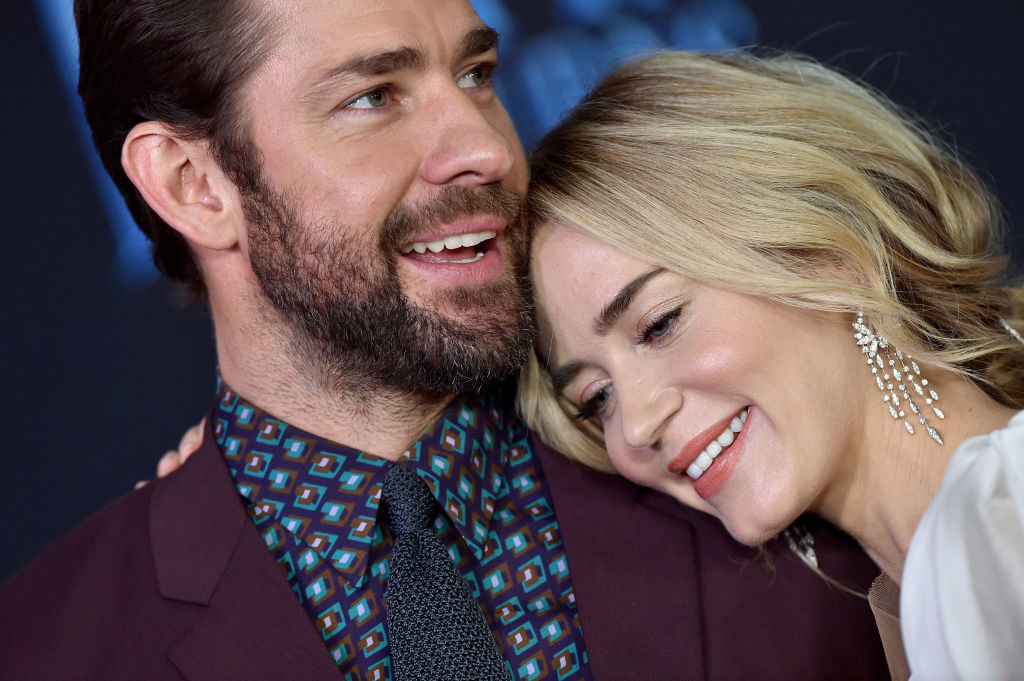 Emily Blunt (R) and John Krasinski attend the premiere of Disney&#x27;s &#x27;Mary Poppins Returns&#x27; 