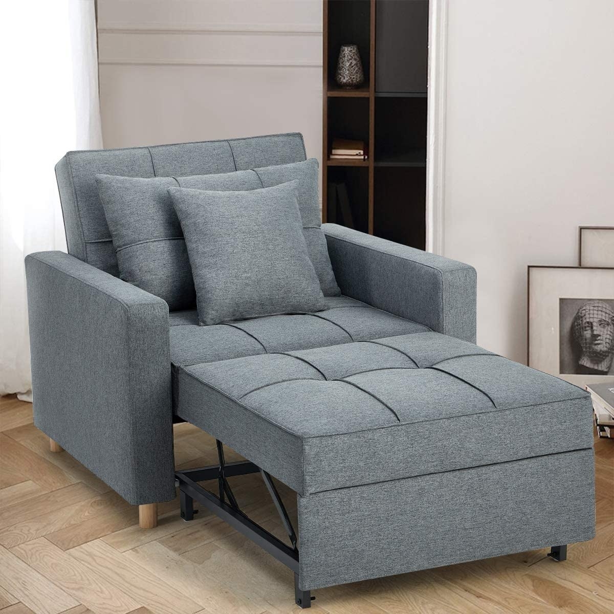 A 3-in-1 sofa chair bed