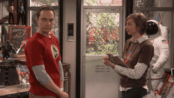 Sheldon nods at his friend