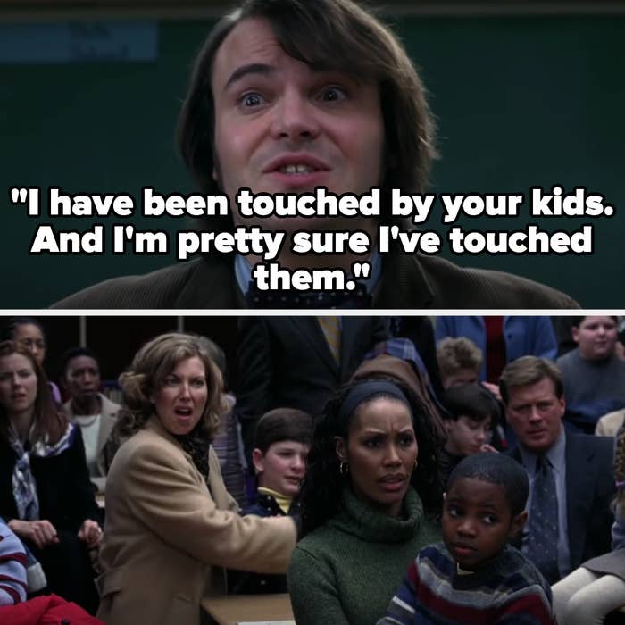 Dewey tells the parents he&#x27;s been touched by their kids and has touched them as well, and the parents look horrified