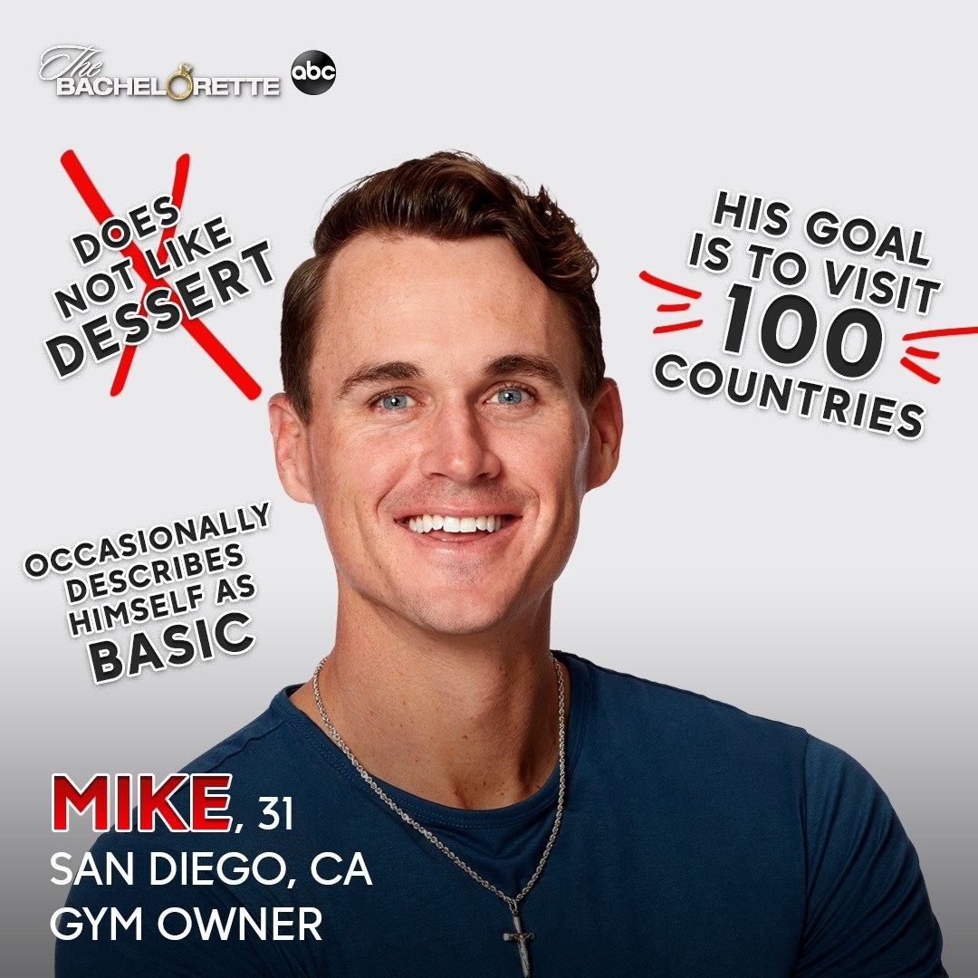 A gym owner who does not like dessert and describes himself as "basic"