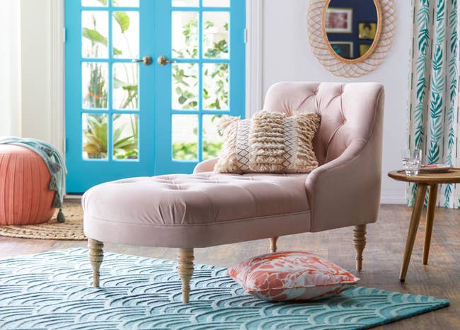 pastel pink lounge