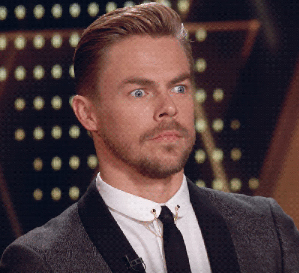 Shocked Derek Hough