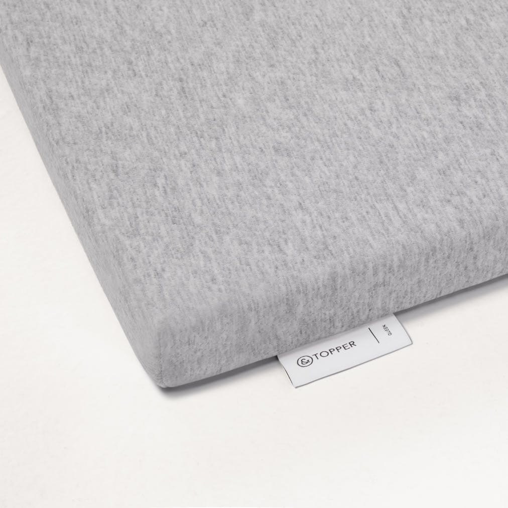 Gray memory foam mattress topper 