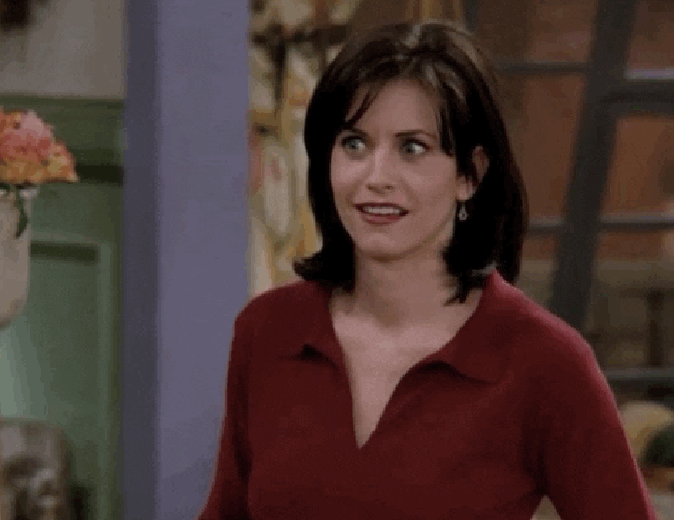 Frustrated Monica Geller