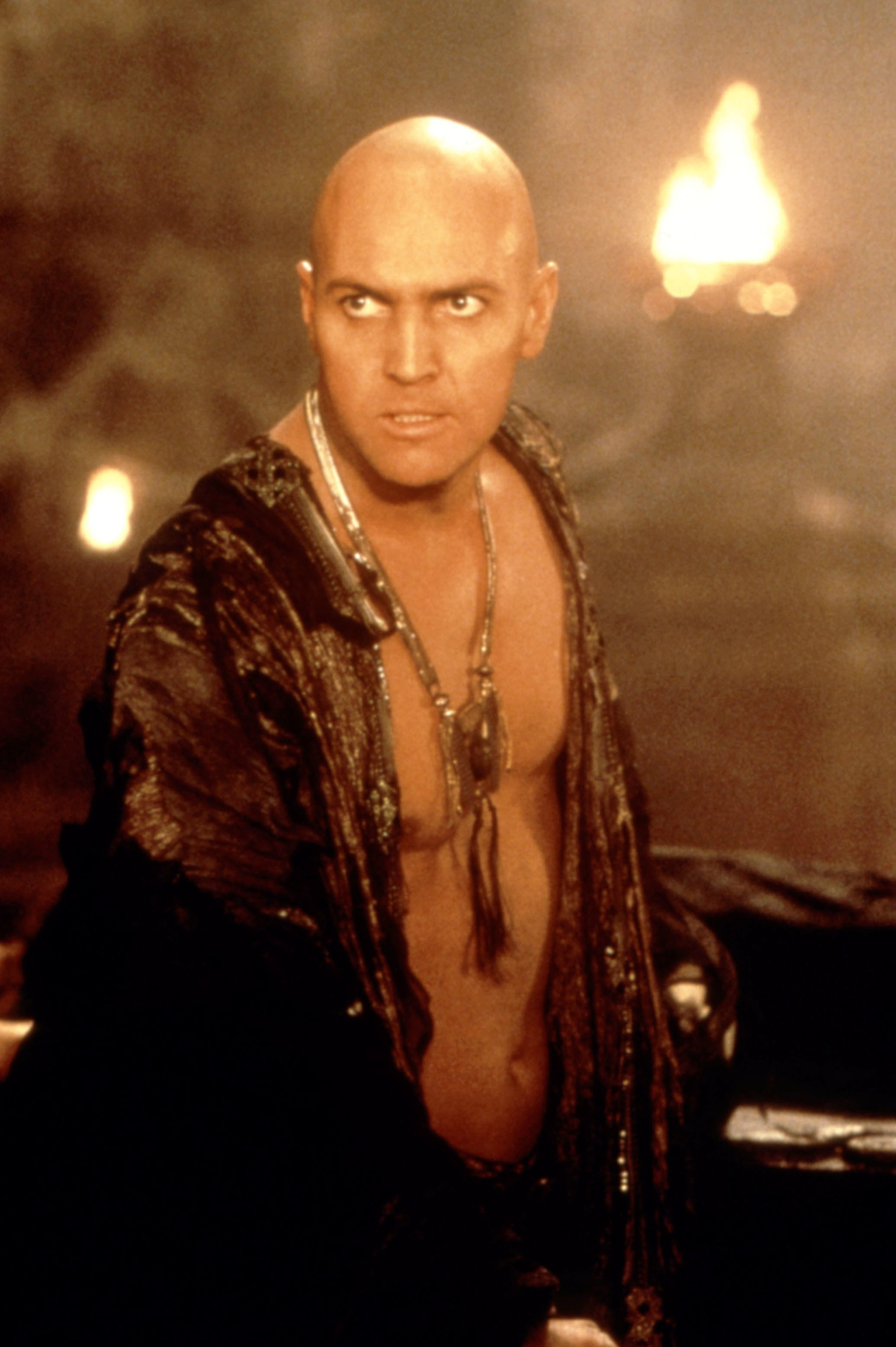 A bare-chested Arnold Vosloo as Imhotep