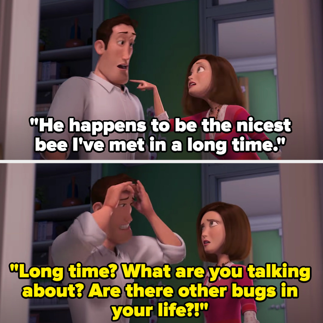 Vanessa calls Barry the nicest bee she&#x27;s met in a long time, and Ken asks, &quot;Long time? what are you talking about? Are there other bugs in your life?&quot;