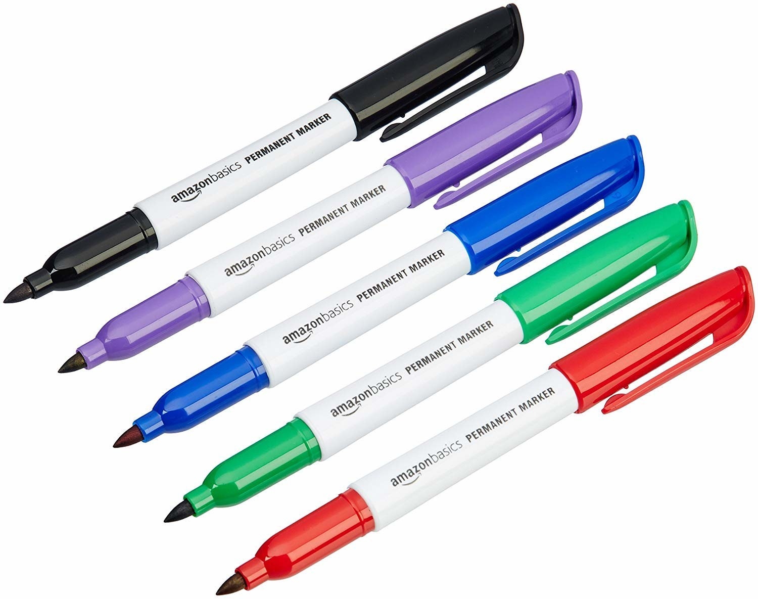 Multiple permanent markers in different colours