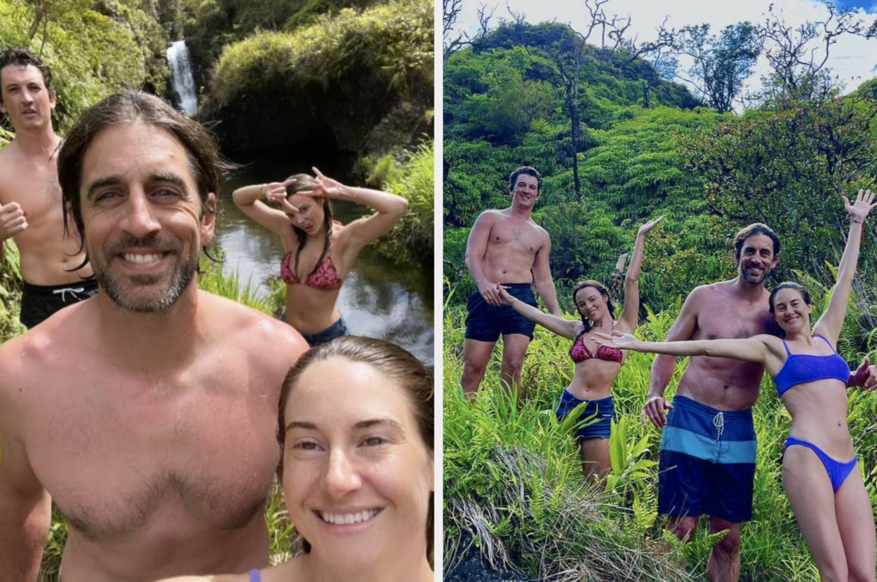 Shailene Woodley, Aaron Rodgers And Miles Teller On Vacation