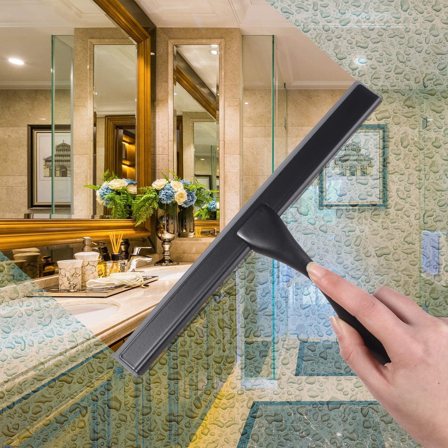 An all-purpose shower squeegee