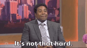 Kenan Thompson saying &quot;it&#x27;s not that hard&quot; on SNL