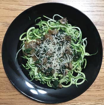 A reviewer bowl of zoodles 
