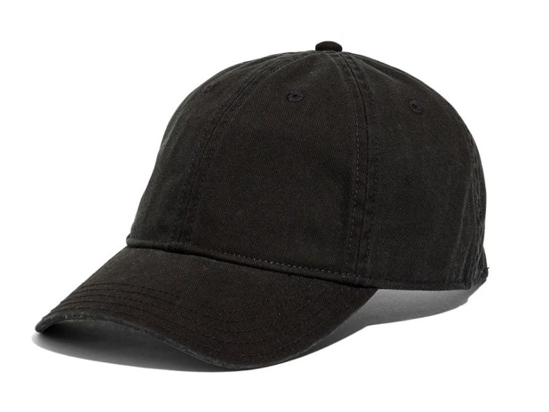 A black baseball cap