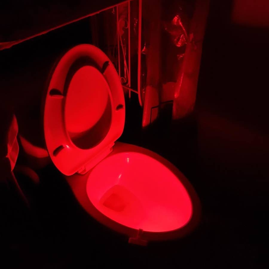This gadget turns your toilet into a night light—and people love it 