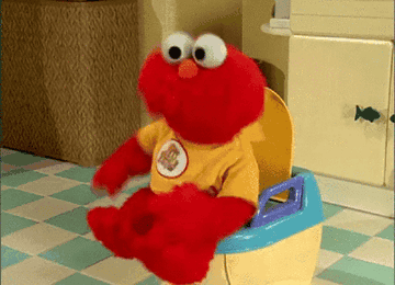GIF of Elmo potty training
