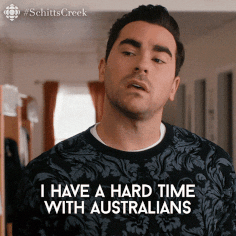David Rose saying &quot;I have a hard time with Australians...A lot of drunks&quot;