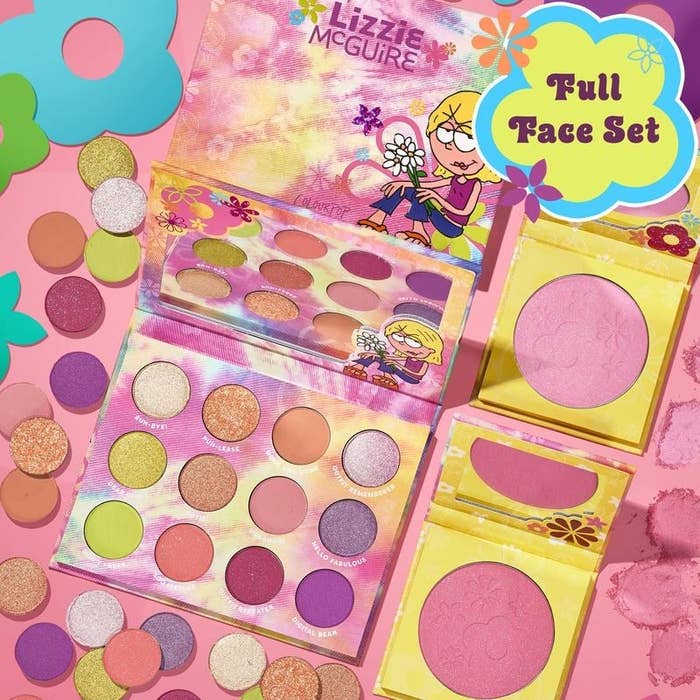 Lizzie Mcguire and Colourpop eye shadow palette and blush set