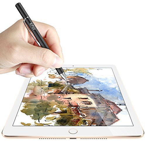 A person using the stylus pen to sketch on their iPhone.