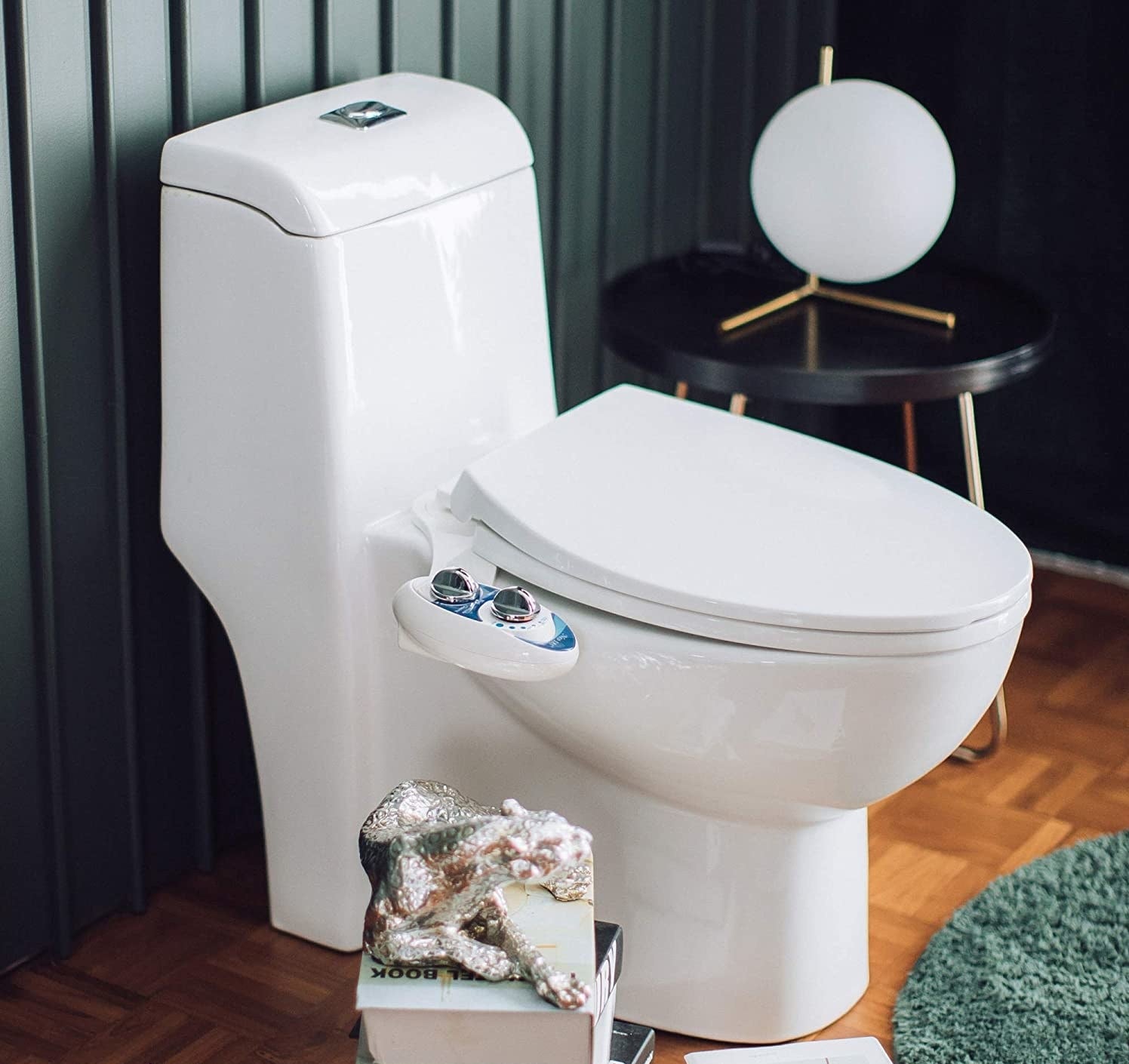 A non-electric bidet toilet attachment 