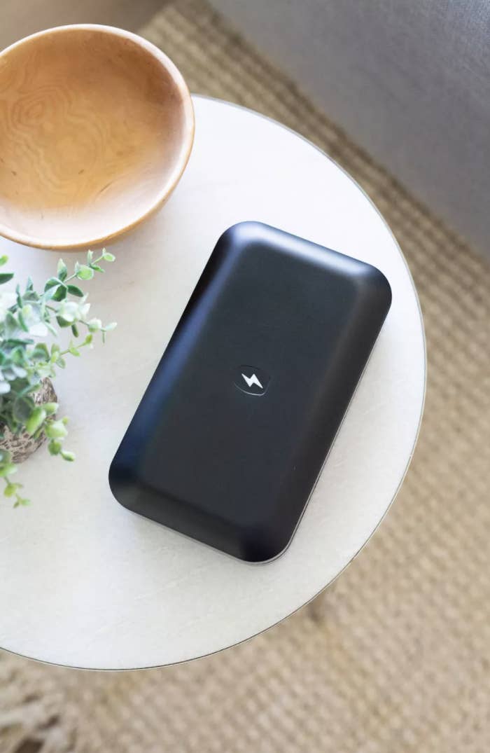 the black phonesoap on a table