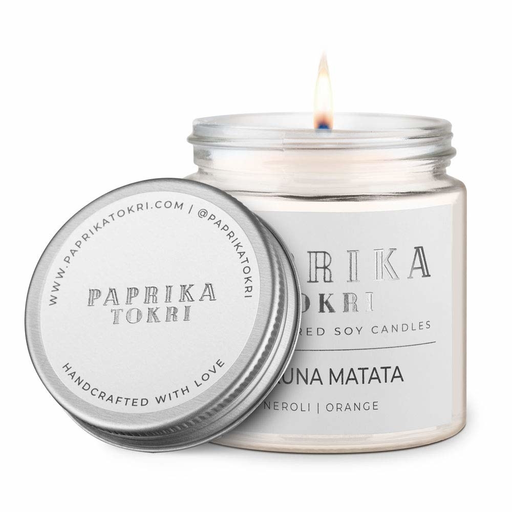 Paprika Tokri Handcrafted neroli and orange scented candle