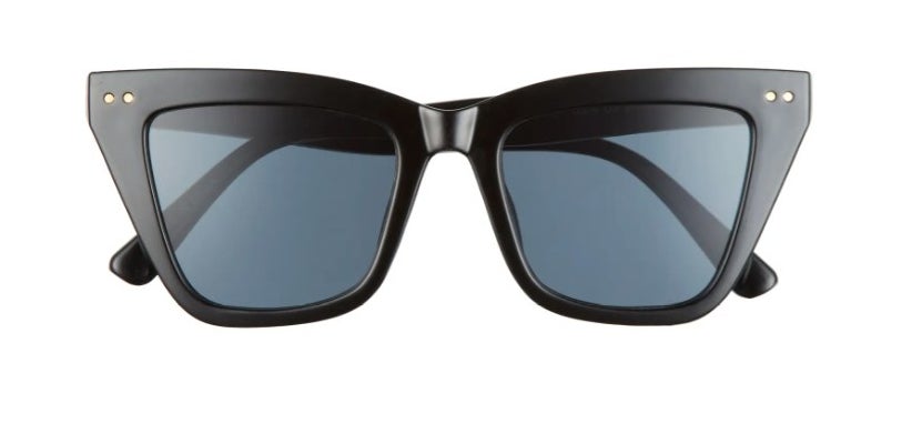 The pair of cat eye sunglasses in black