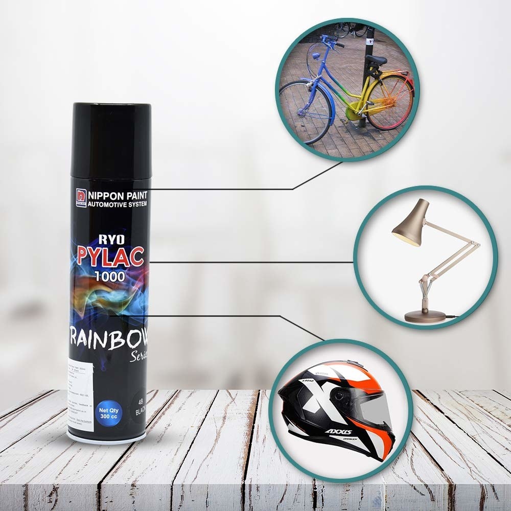 Paint can be used on bikes, lamps, helmets, and more.