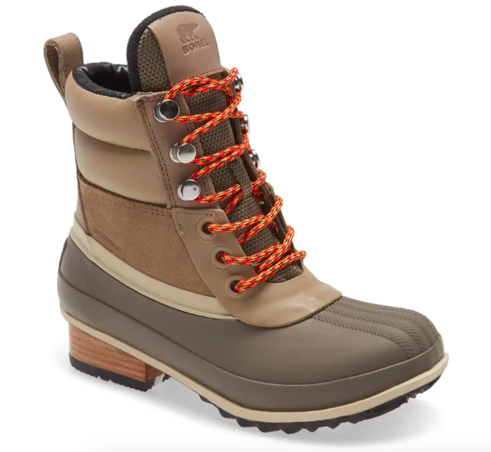 The Sorel Slimpack III waterproof hiker boot in khaki<br />
