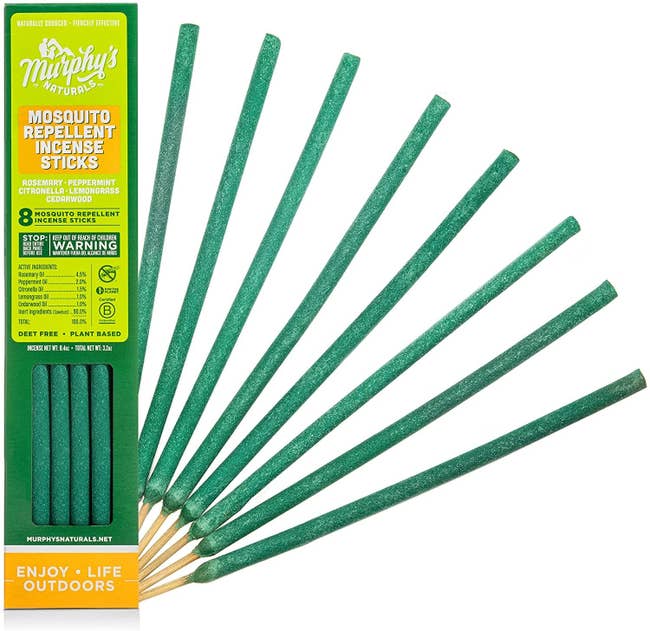The thin green sticks in their packaging 