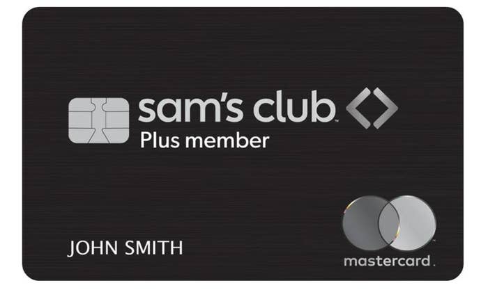 The image of a black Sam's Club card.