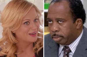 Leslie from parks and rec and stanley from the office