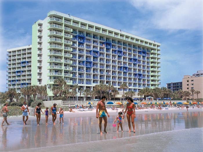 The hotel on the beach